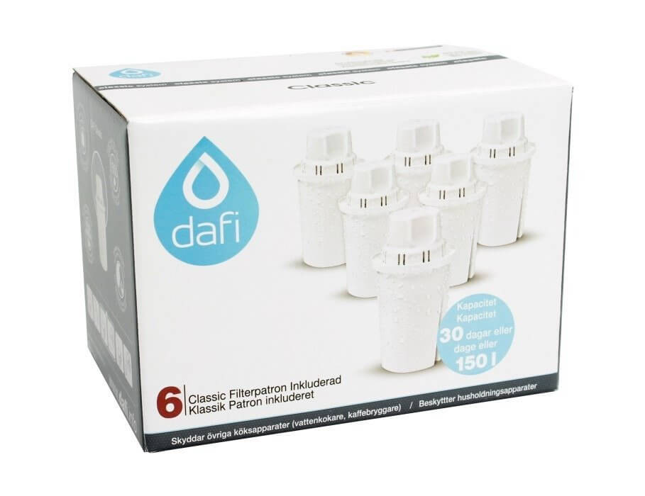 Dafi Vattenkanna Vattenrenare 2,4L - Ekostuff.se6 Pack Dafi Filter