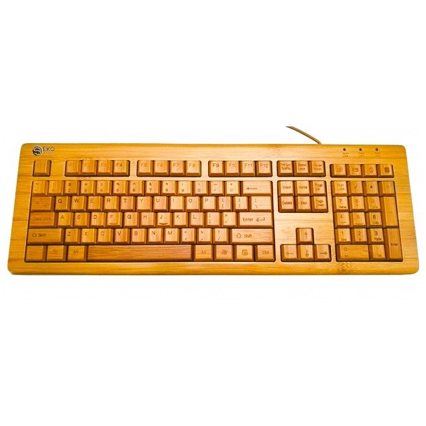 Ekologiskt Tangentbord & Mus av Bambu - Ekostuff.se