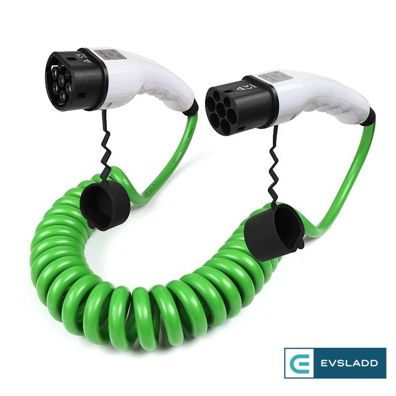 EVSladd ChargeZero Laddkabel Elbil 5m Typ 2 - Ekostuff.se22kW 32A 3-fas 5 meter