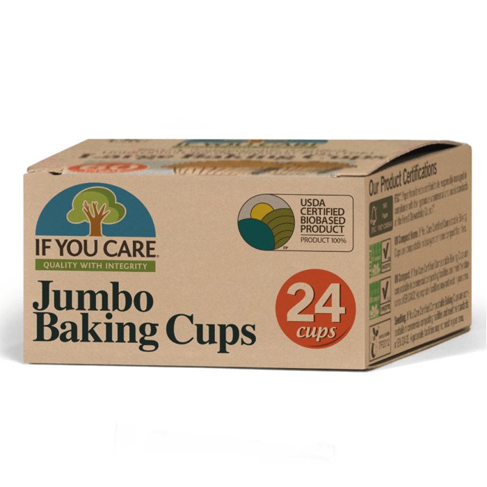 Muffinsformar Jumbo, Naturliga - IF You Care - Ekostuff.se