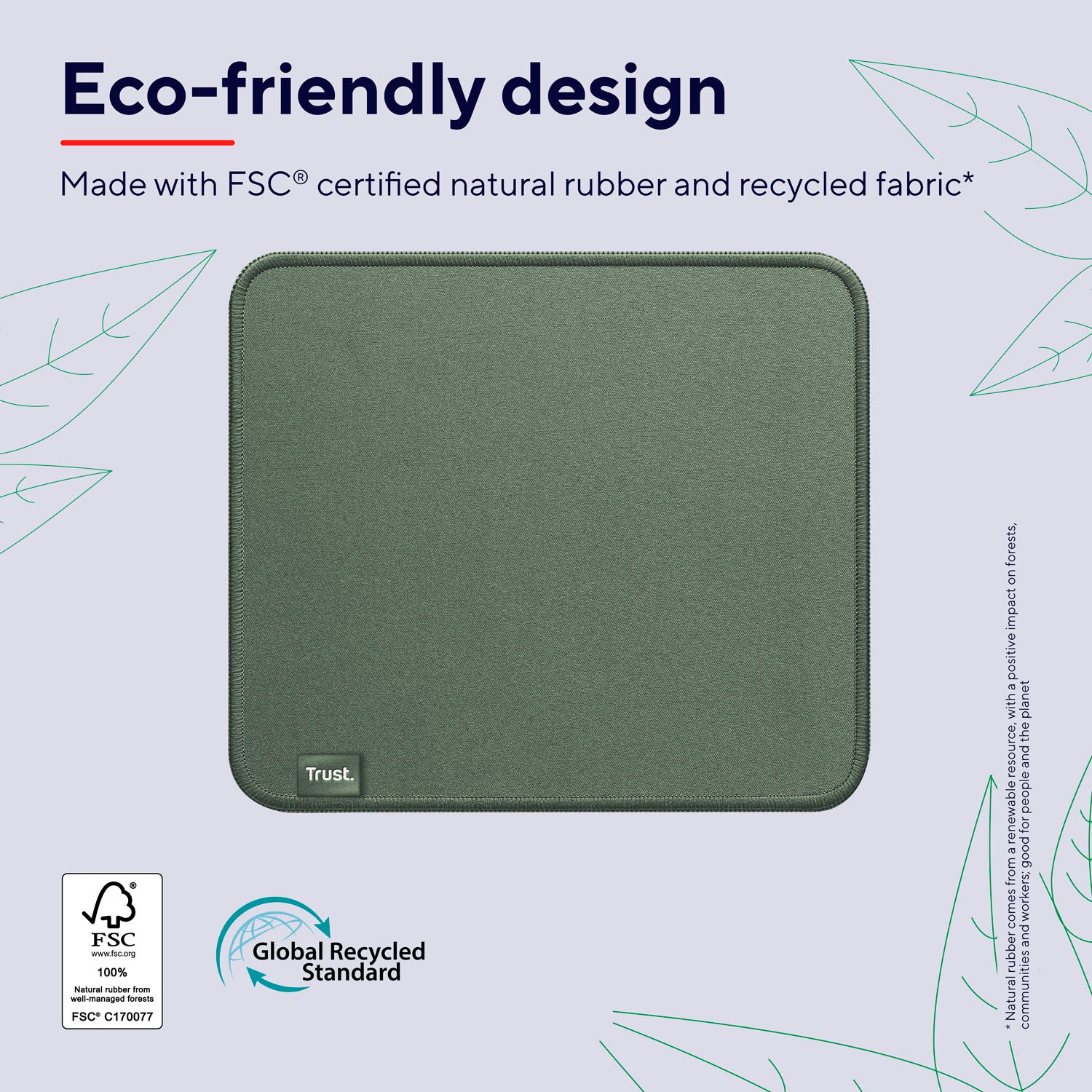 Boye Musmatta av 100% återvunnet material Eco Grön