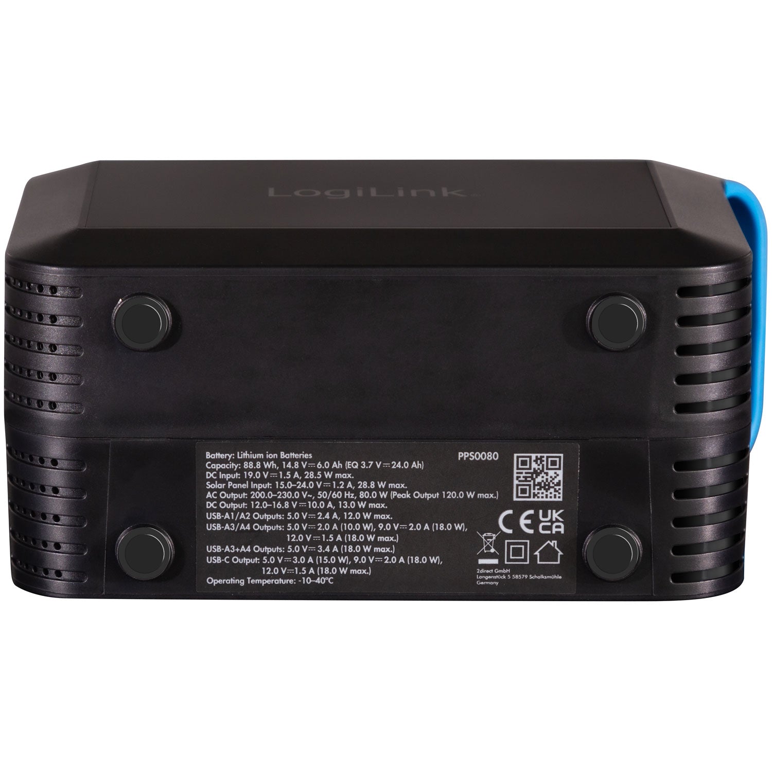 LogiLink Portable Power station 24.000 mAh 80W